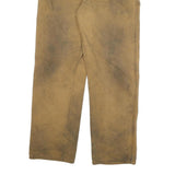 DICKIES Mens Cotton Blend Beige Workwear Regular Leg Trousers W34 L31 Durable