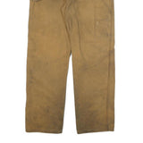 DICKIES Mens Cotton Blend Beige Workwear Regular Leg Trousers W34 L31 Durable