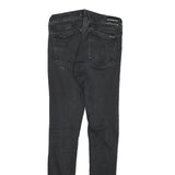 CALVIN KLEIN JEANS Womens Slim Black Denim Skinny Cotton Blend W24 L27 Stylish