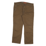 DICKIES Mens Relaxed Brown Jeans Denim W38 L28 Workwear Straight Cotton Blend