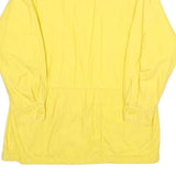 NAUTICA Womens Yellow Cotton Zip Jacket M Plain Casual Lightweight Outerwear