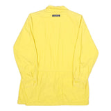 NAUTICA Womens Yellow Cotton Zip Jacket M Plain Casual Lightweight Outerwear