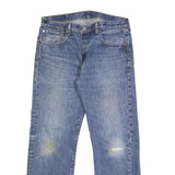 LEVI'S 501 Mens Jeans Blue Regular Straight Denim Medium W33 L30 Classic Button
