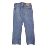 LEVI'S 501 Mens Jeans Blue Regular Straight Denim Medium W33 L30 Classic Button
