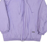 ALPIN Womens Purple Outdoor Jacket L Polyester Blend Plain Zip Lightweight