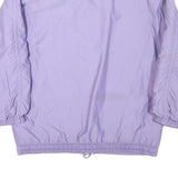 ALPIN Womens Purple Outdoor Jacket L Polyester Blend Plain Zip Lightweight