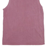 US VINTAGE Mens Purple & Blue Graphic Vest M Sleeveless Crew Neck Cotton Blend