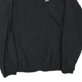 REEBOK Mens Black & Red Track Jacket XL Polyester Sport Casual Zip