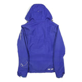 SALOMON Womens Blue Outdoor Jacket M Polyester Zip Hooded Plain Sportswear