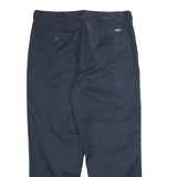 DICKIES Mens Polyester Blend Navy Blue Regular Straight Trousers W40 L30