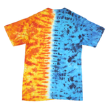 DISNEY PARKS Mens Blue & Orange Graphic T-Shirt M Short Sleeve Crew Neck