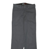 DICKIES Mens Grey Regular Fit Straight Leg Trousers W31 L32 Workwear Cotton
