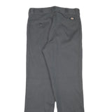DICKIES Mens Grey Regular Fit Straight Leg Trousers W31 L32 Workwear Cotton