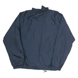 PARADISE POINT Mens Blue Jacket S Polyester Plain Button Closure Lightweight
