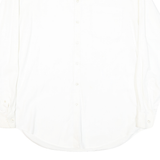 NAUTICA Mens White Shirt M Button Long Sleeve Classic Cotton Blend