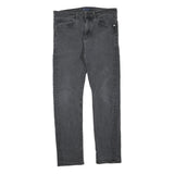 LEVI'S Womens Grey Cotton Blend Regular Fit Straight Leg Denim Jeans W34 L31