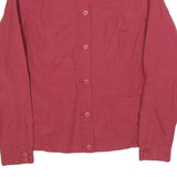 TEDDYS Womens Red Button Jacket M Cotton Blend Classic Casual Outerwear