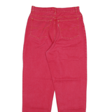 COTTON BLUE Womens Jeans Red Relaxed Straight Denim Medium W28 L30 Classic Fit
