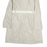 BOGNER Womens Cream Beige Button Jacket M Polyester Plain Long Sleeve Belted