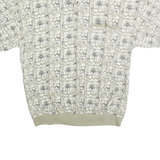 TAYLOR & HENRY Mens Beige Patterned Short Sleeve Polo Shirt M Elasticated Hem