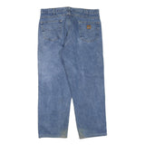 CARHARTT Mens Jeans Blue Regular Straight Denim Medium W38 L30 Workwear