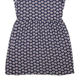 CATH KIDSTON Womens Navy Blue Floral Rayon Day Dress Short Sleeve UK 10