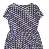 CATH KIDSTON Womens Navy Blue Floral Rayon Day Dress Short Sleeve UK 10
