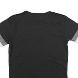 PUMA Mens Black Grey & White Academy Graphic T-Shirt M Short Sleeve Crew Neck