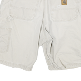 CARHARTT Mens Shorts Beige Casual Cargo Size M W30 Utility Cotton Blend Workwear