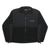 TIMBERLAND Mens Black Polyester Zip Jacket M Fleece Outdoor Casual