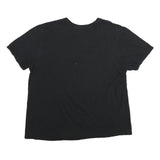 NIKE Mens Black RUN Graphic T-Shirt 2XL Short Sleeve Crew Neck Casual Cotton