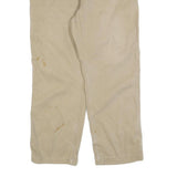CARHARTT Mens Cotton Blend Beige Relaxed Straight Trousers W34 L30 Workwear