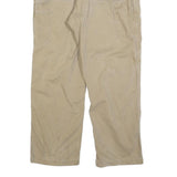 CARHARTT Mens Cotton Blend Beige Relaxed Straight Trousers W34 L30 Workwear