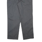 DICKIES Mens Regular Fit Grey Cotton Blend Zip Trousers W38 L31 Workwear Casual
