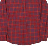 TOMMY HILFIGER Mens Red & Blue Check Shirt XS Long Sleeve Cotton Blend Relaxed