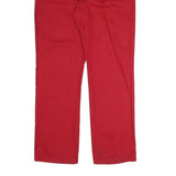 JOHN.F.GEE Womens Red Regular Straight Denim Jeans W32 L30 Classic Fit Cotton