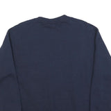 CHAMPION Mens Navy Terra Linda Waterpolo Crew Neck L Cotton Blend Sweatshirt