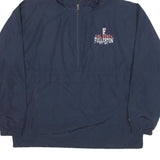CHAMPION Mens Navy Cal State Fullerton Hooded Zip Jacket L Polyester Blend