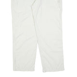 MAMMUT Mens Polyester Blend White Relaxed Straight Trousers W36 L32 Outdoor