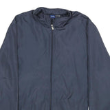 REEBOK Mens Navy Blue Jacket XL Polyester Plain Zip Closure Comfortable Casual