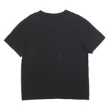 CHAMPION Mens Black Graphic T-Shirt M Short Sleeve Crew Neck Cotton Blend