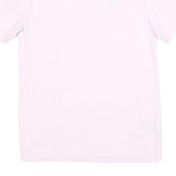 NIKE Womens Pink T-Shirt S Short Sleeve Crew Neck S Logo Cotton Blend