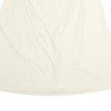 PIZZA SEMPIONE Womens White Cotton Blend A-Line Knee Length Skirt XL Zipper