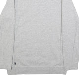 ADIDAS Mens Grey Crew Neck S Cotton Blend Pullover Sweatshirt Logo