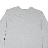 CARHARTT Mens Grey & Black Graphic T-Shirt 2XL Long Sleeve Crew Neck Logo