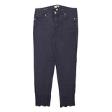 TED BAKER Womens Jeans Navy Slim Skinny Denim Cotton Blend W30 L25 Embroidered
