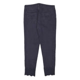 TED BAKER Womens Jeans Navy Slim Skinny Denim Cotton Blend W30 L25 Embroidered