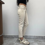 Guess Skinny Jeans - 32W UK 10 Beige Cotton