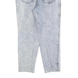 B&J Womens Jeans Blue Regular Straight Denim Light W30 L25 Cotton Blend Zip