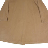 LAINE & CACHEMIRE Womens Beige Cotton Button Jacket L Plain Classic Long Sleeve